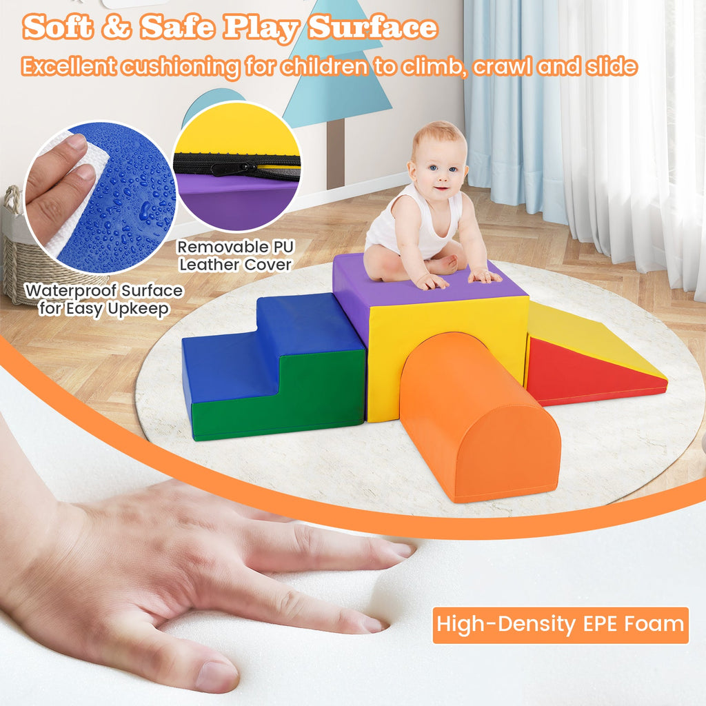 Climb and Crawl Foam Block Play Set for Infant Baby