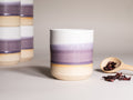 Smoothie Cup Purple White 14 oz Stoneware