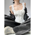 Off-shoulder Irregular Short Sleeveless Top
